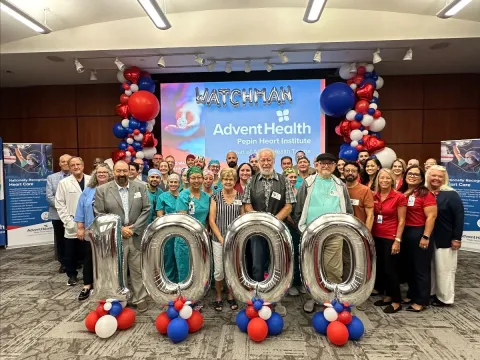 AdventHealth Tampa Pepin Heart Institute Group Photo WATCHMAN