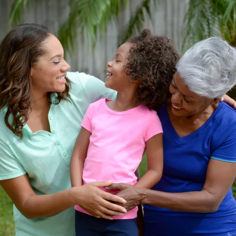 Portrait of third generation women
