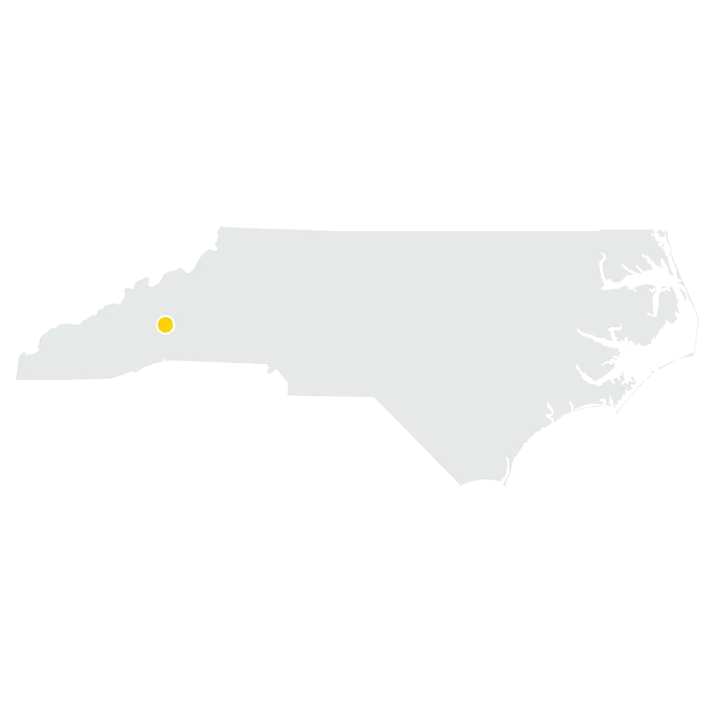 A Map of North Carolina