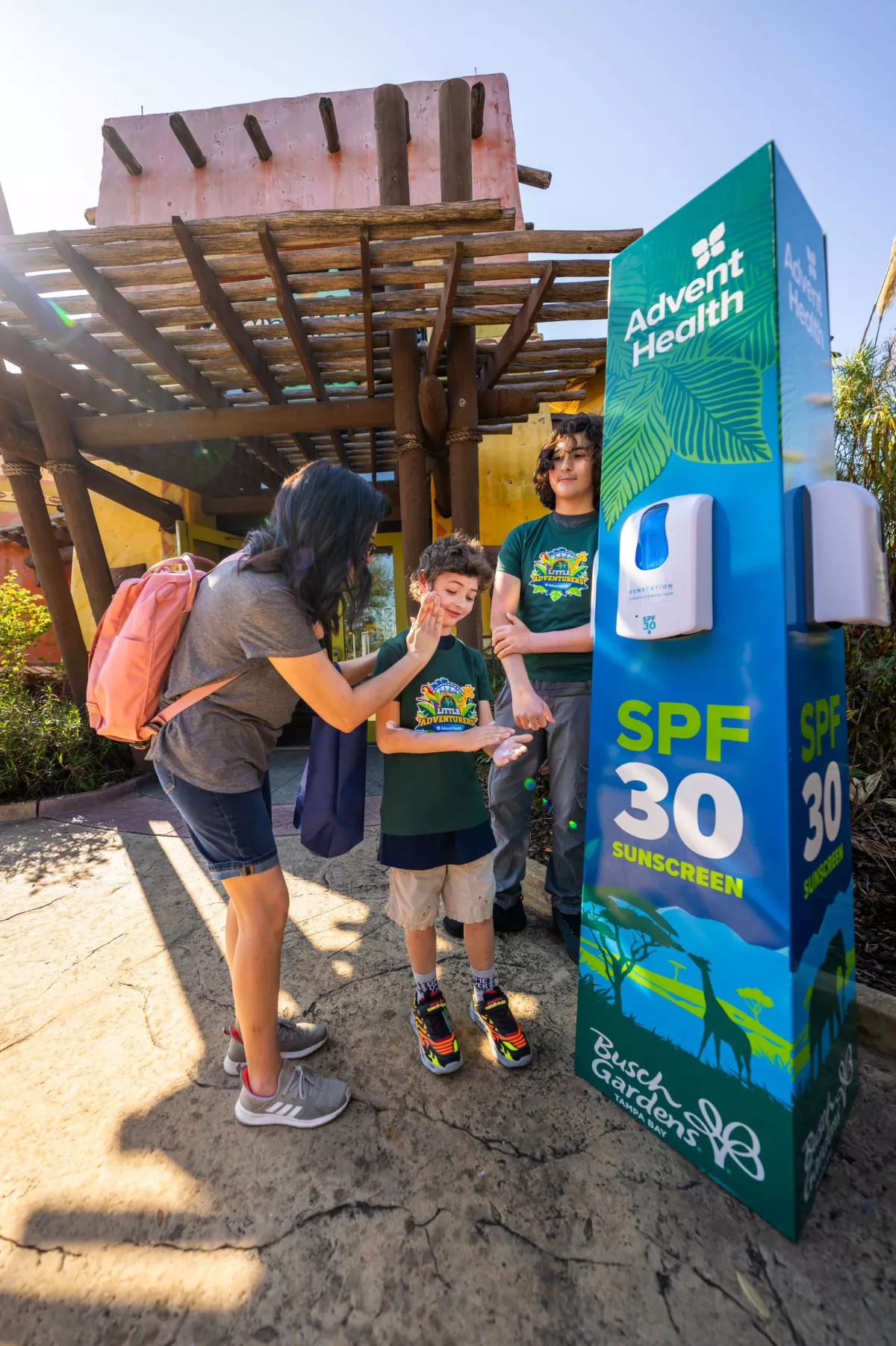 AdventHealth Busch Gardens Sunscreen Stations