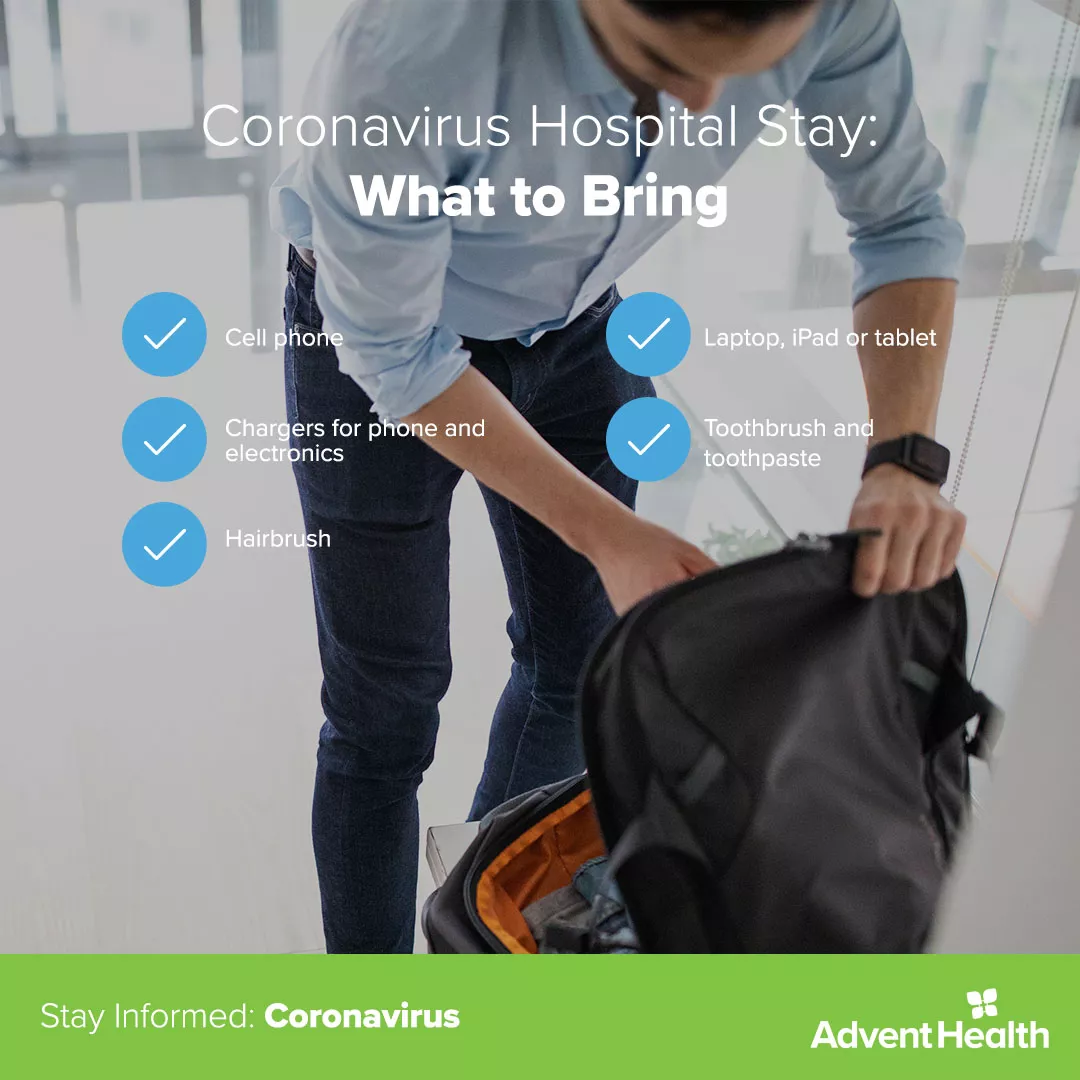 Infographic - Coronavirus Hospital Stay: What to Bring