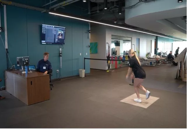 McKenna Battilla lands on force plate