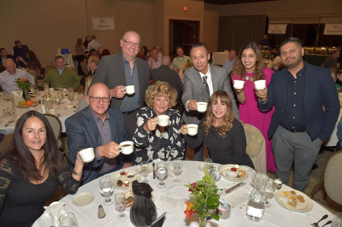 Guests at last year’s Fall Festival of Flavors enjoy coffee and dessert while supporting the mission of UChicago Medicine AdventHealth GlenOaks. This year’s event on November 6, will once again allow community members to enjoy signature dishes from local restaurants and bakeries.