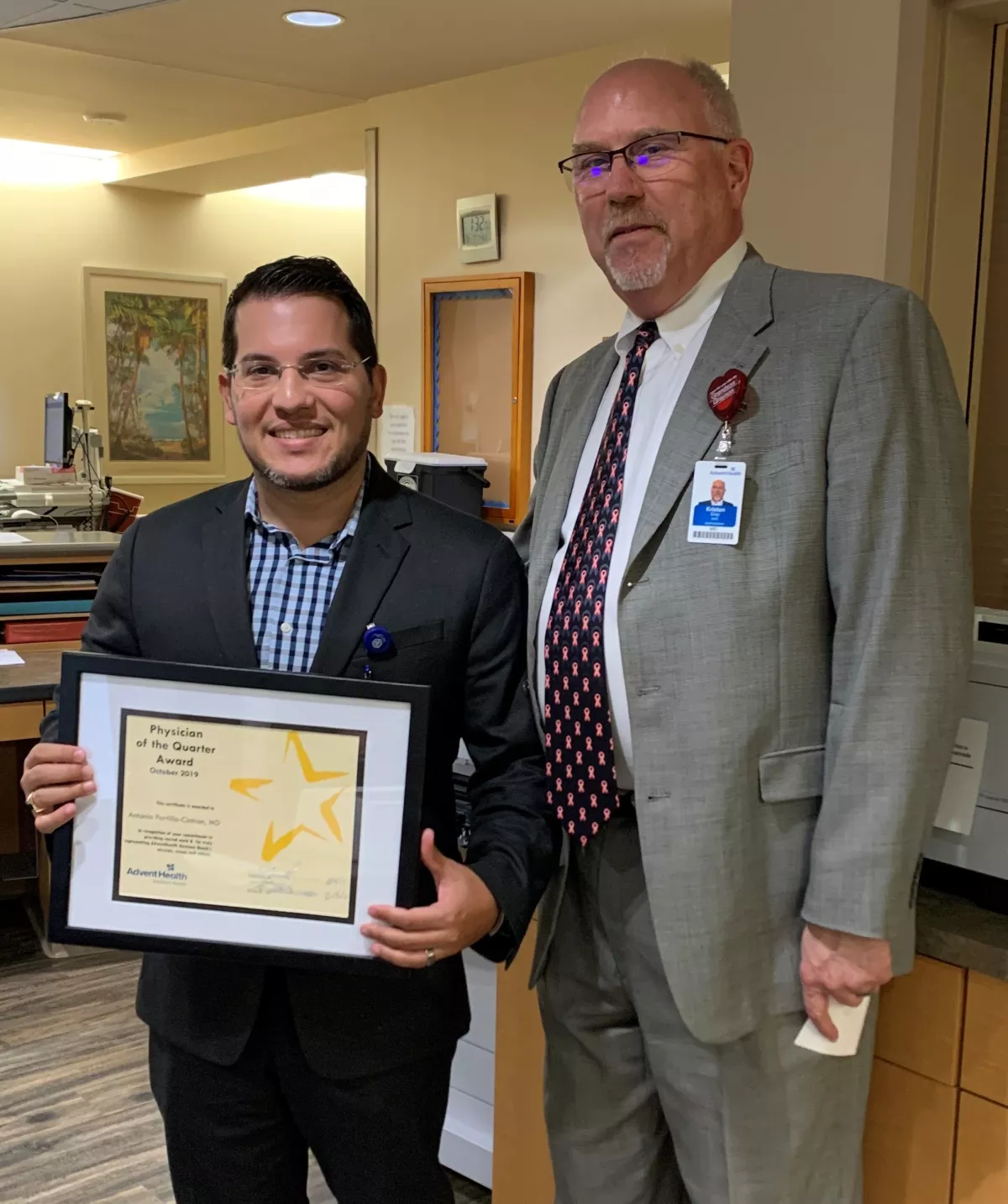 Dr. Antonio Portilla-Cintron, AdventHealth Daytona Beach physician of the quarter