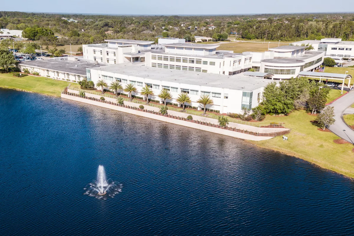 Aerial photo of AdventHealth Sebring
