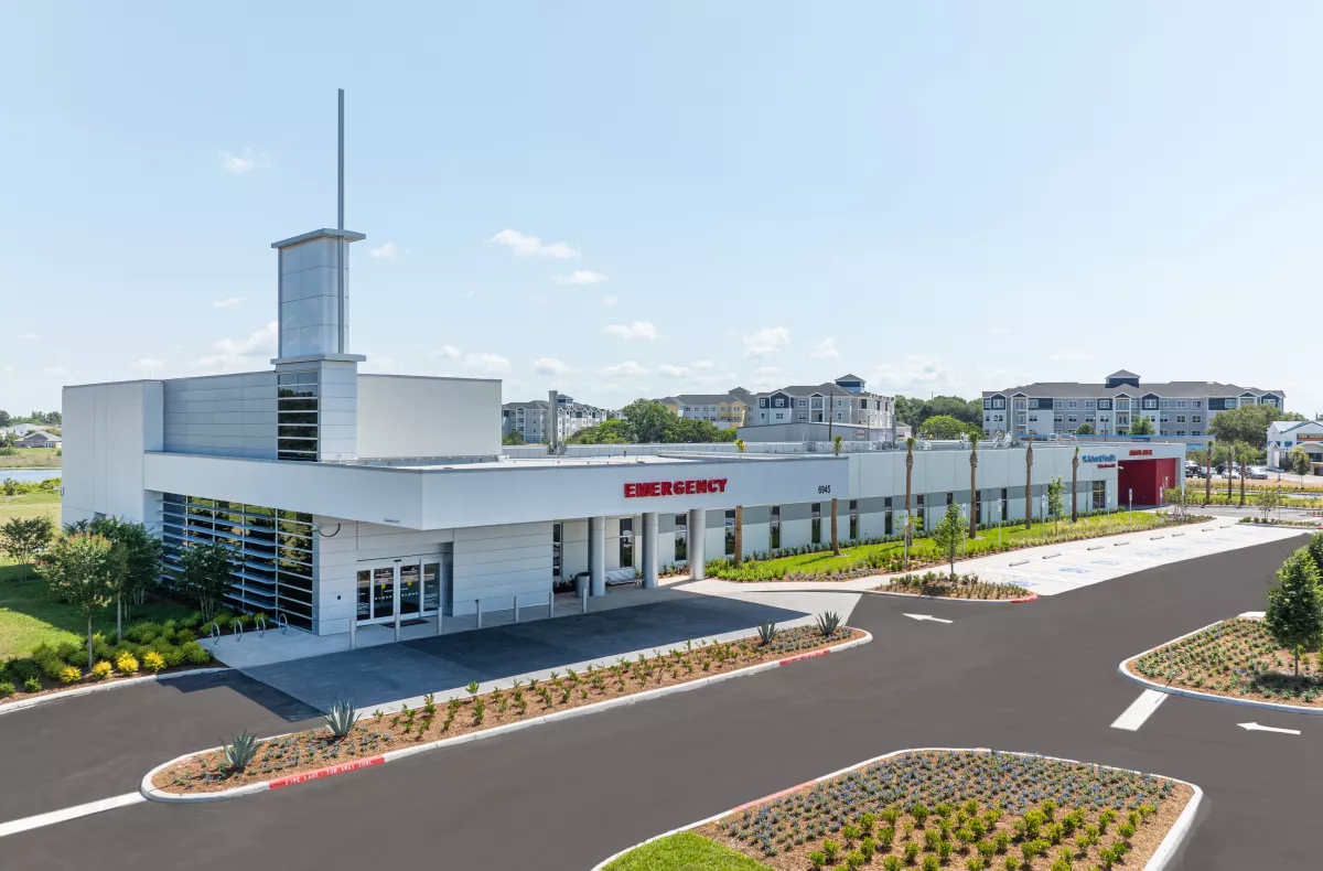 AdventHealth Winter Haven ER Exterior Drone Shot