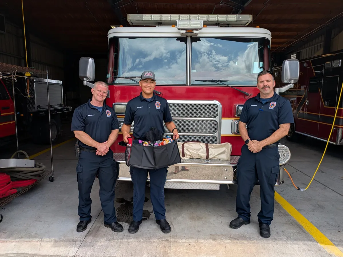 AdventHealth team members visited Fire Rescue stations across the area including in Hardee County.