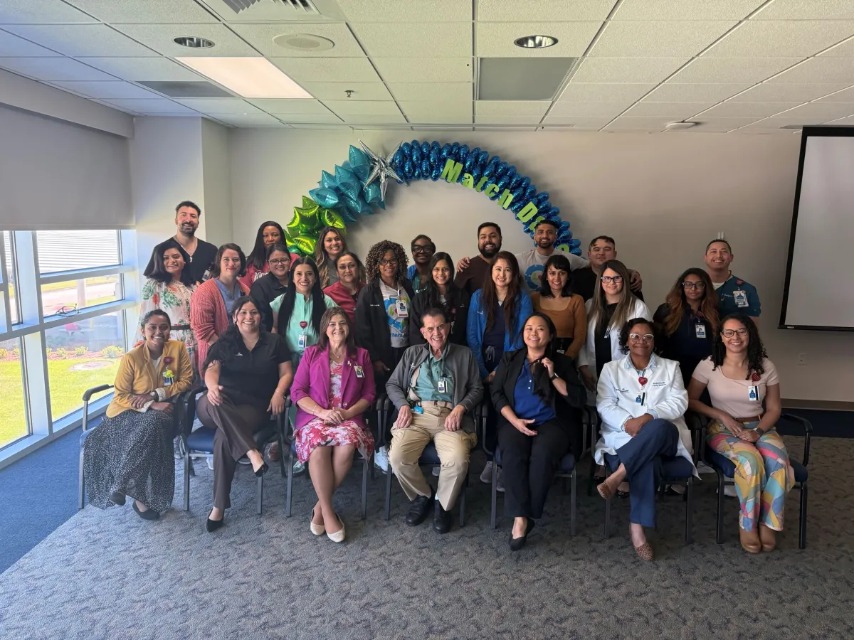 Photo of AdventHealth Sebring Family Medicine residency program leaders and resident doctors, during the match day celebration at AdventHealth Sebring
