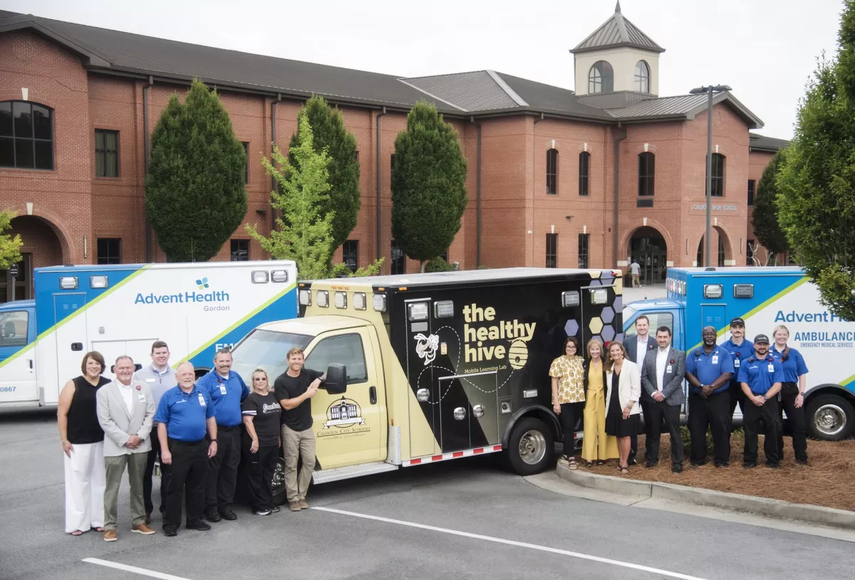 AH Gordon Ambulance Donation to Calhoun High