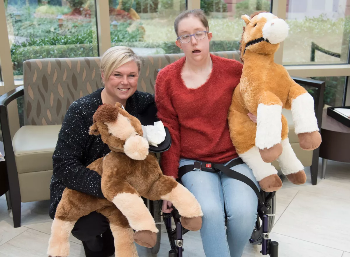 Amy Jordan with Brittany Mincey