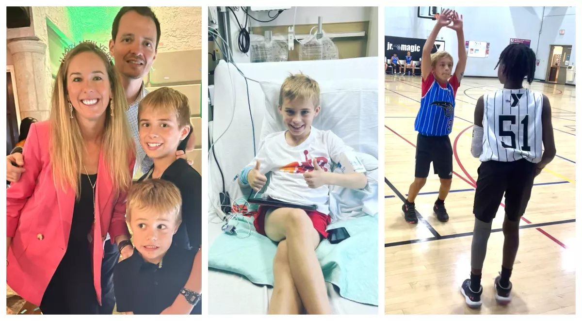 Anderson Ata and his family collage