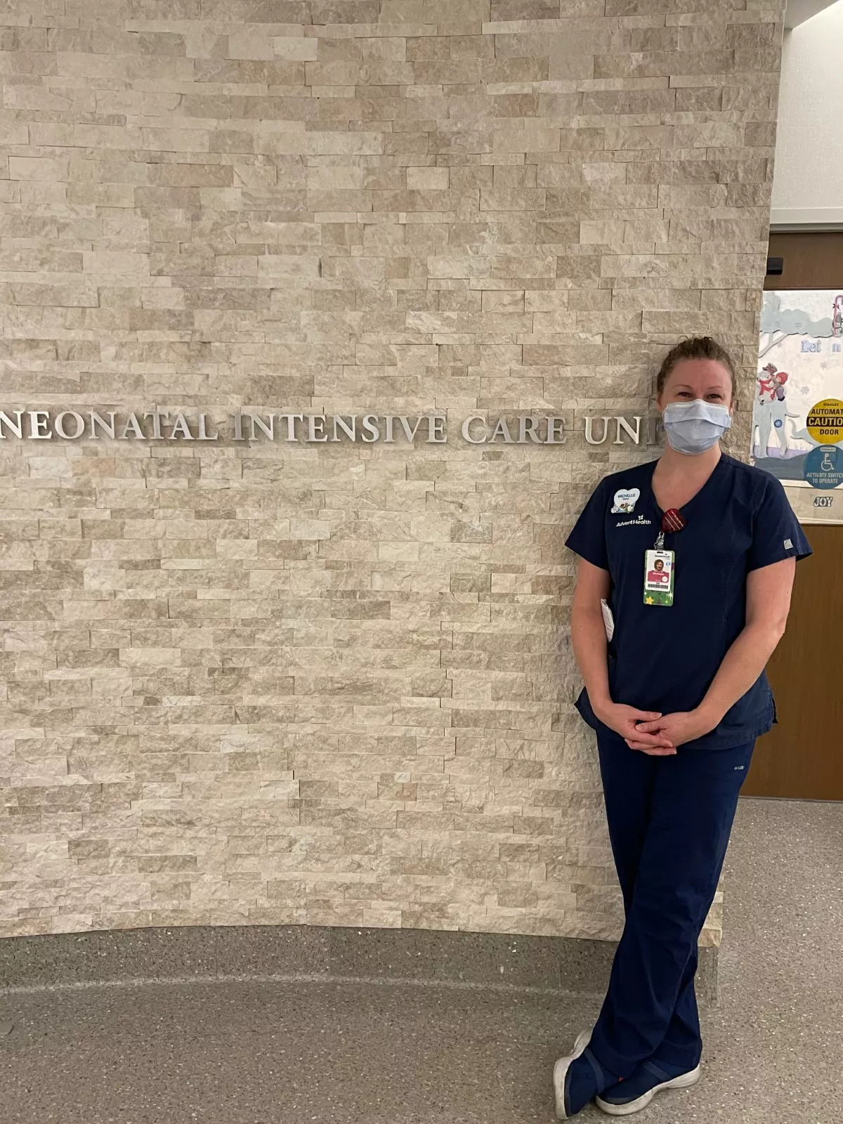 Michelle Braun on her first day as an ANM.