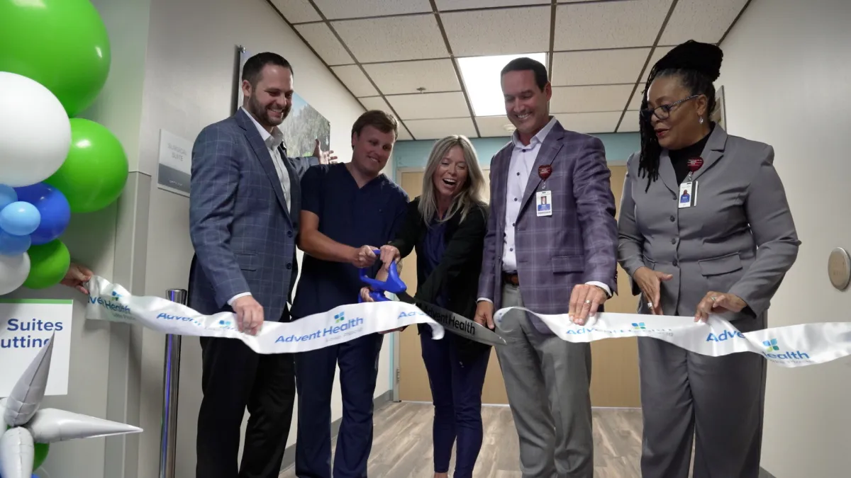 AdventHealth leaders and team members cut the ribbon on the upgraded facilities at AdventHealth Lake Placid. (photo courtesy: Frank Branca/Infinity Reflections)