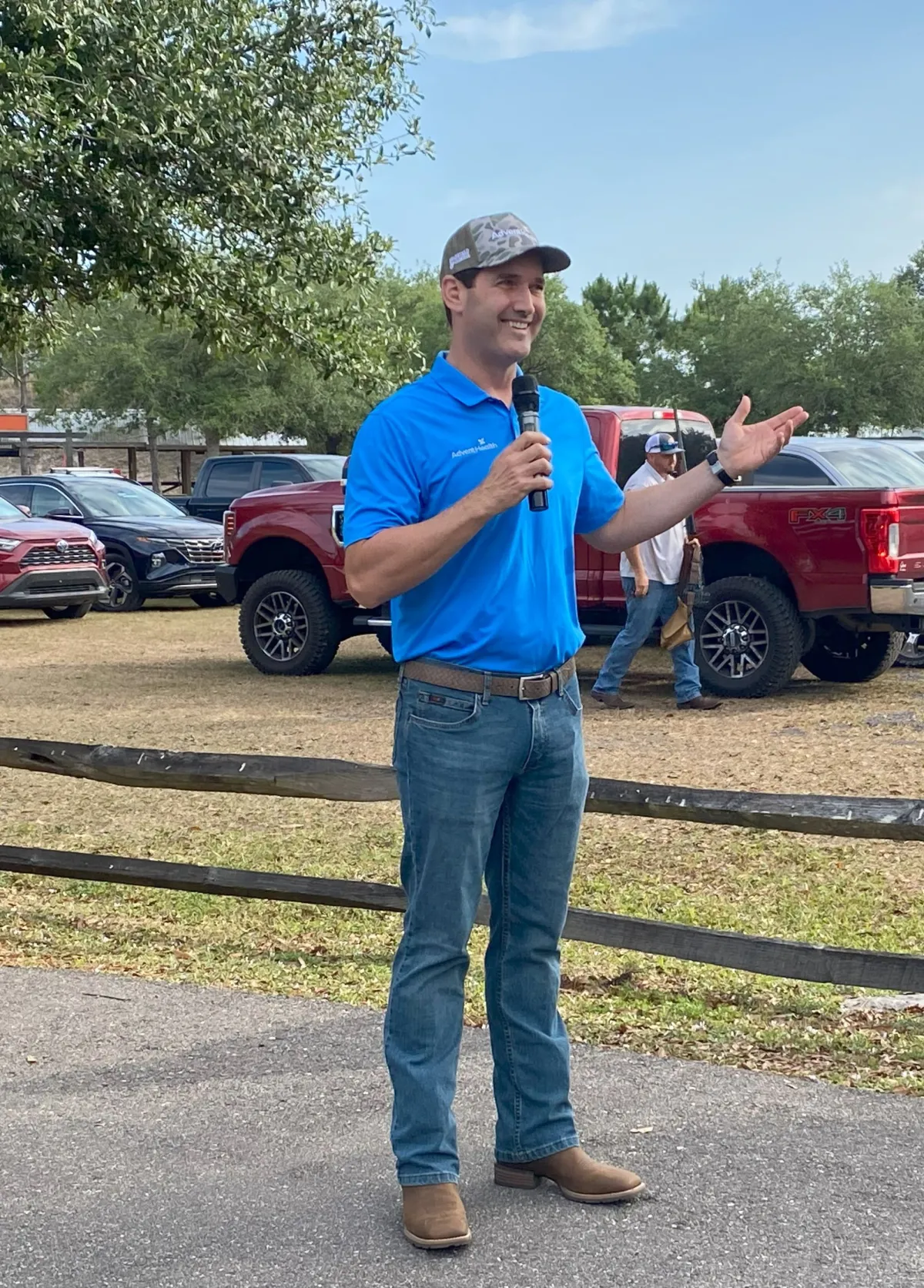 Jason Dunkel, President and CEO of AdventHealth Lake Placid, Wauchula and Sebring welcomes event attendees.