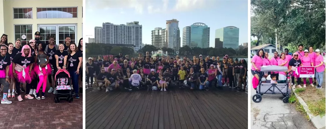 Bernadette Making Strides collage