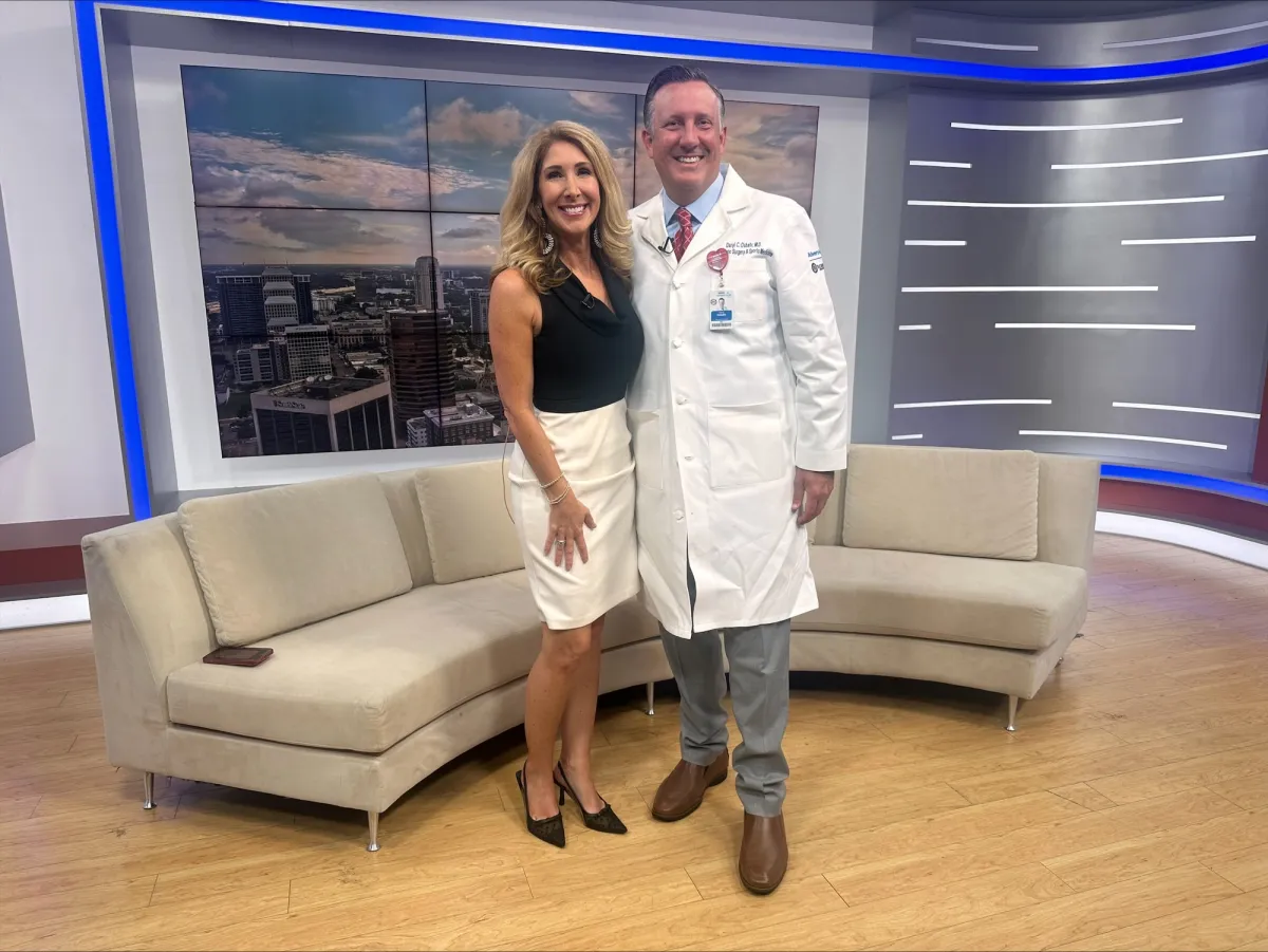 Dr. Daryl Osbahr and FOX 35's Amy Kaufeldt