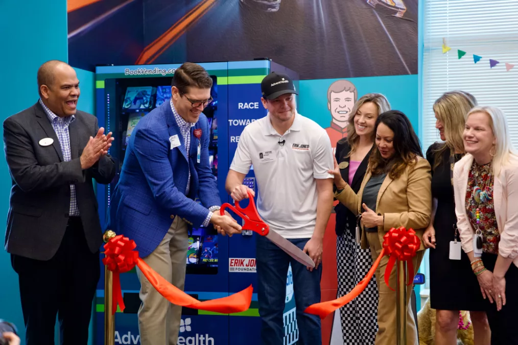 Volusia County Schools & book vending machine donation (3)