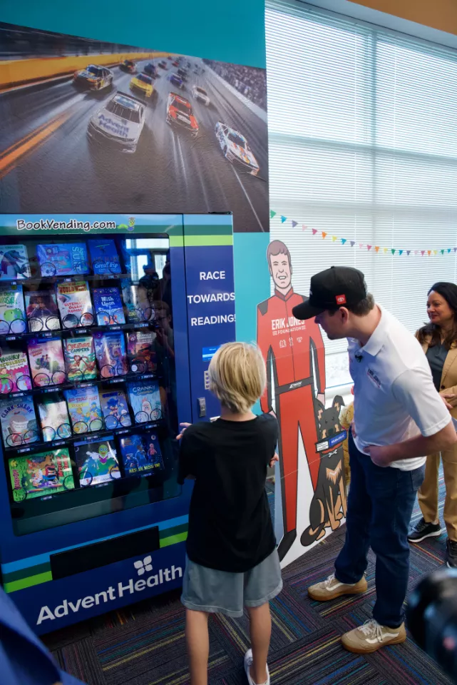Volusia County Schools & Book vending machine donation (4)