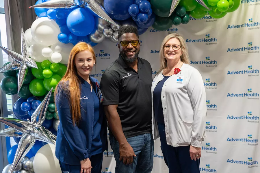 Sarah Hunt, Terrance Hight and Dondra Crawford at the NWGA Health Expo.