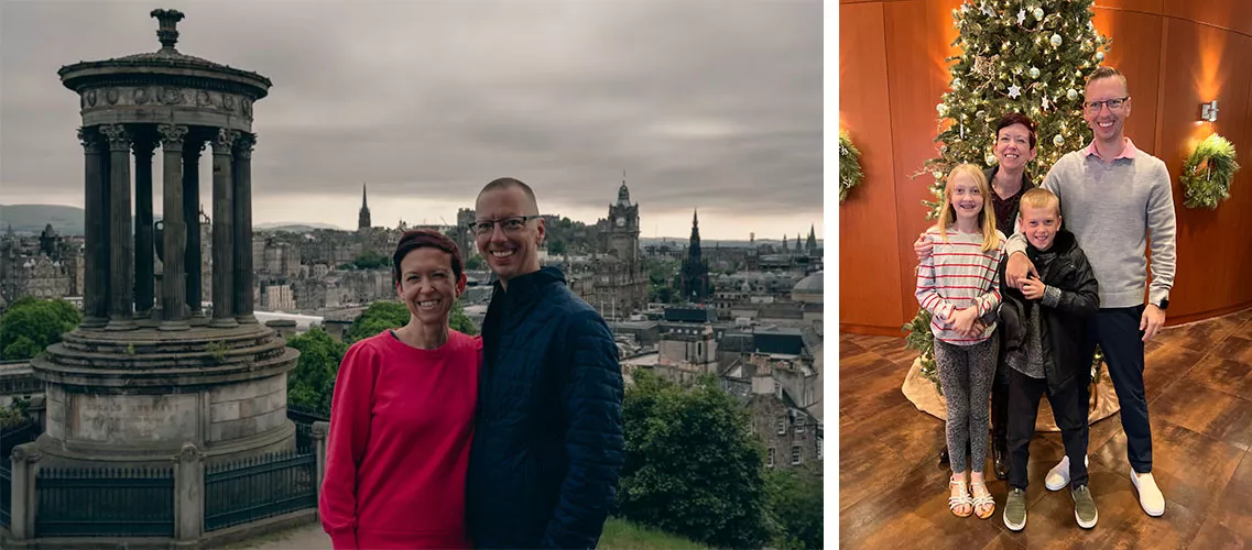 Erin Blackburn and her family