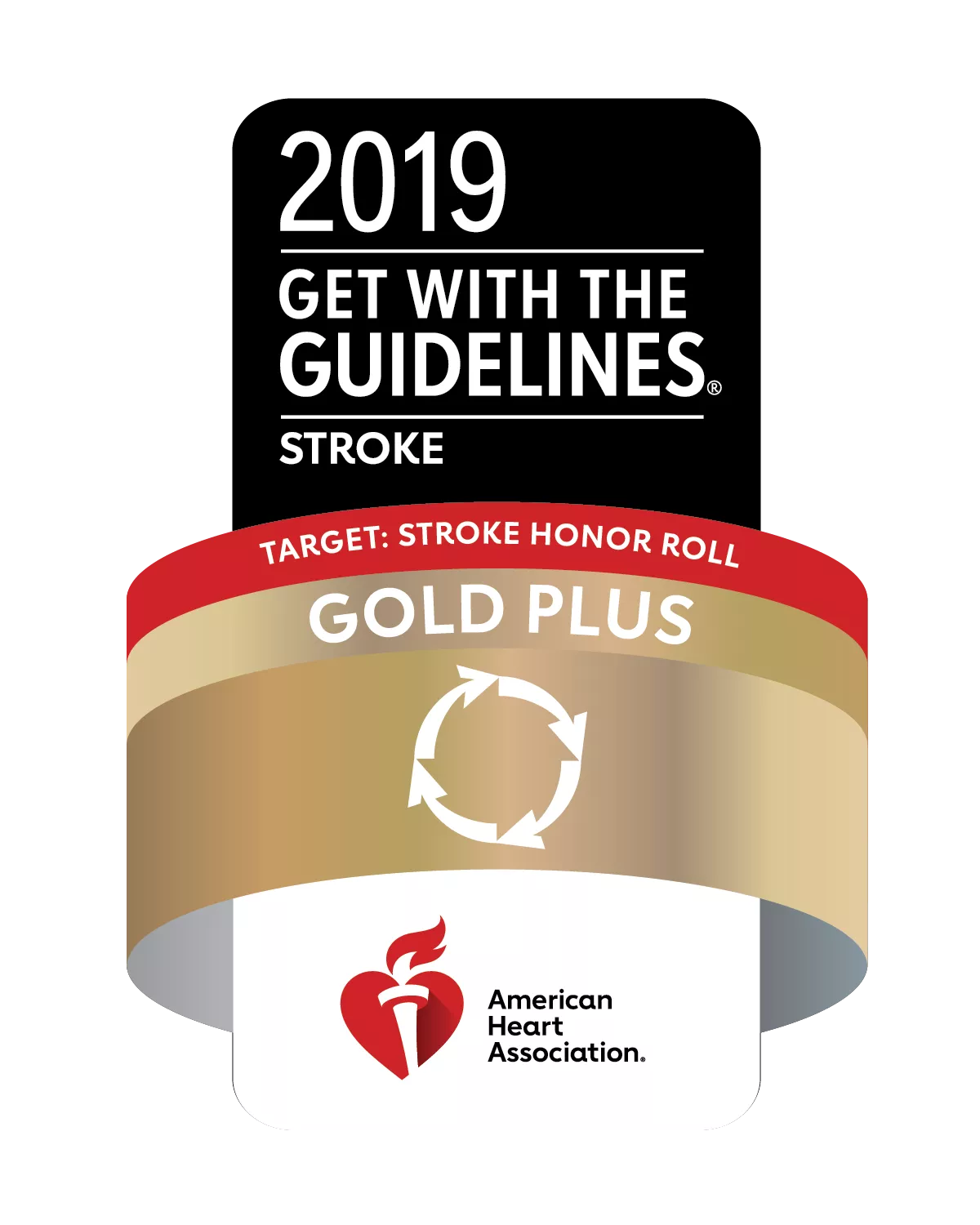 Get with the guidelines award emblem.