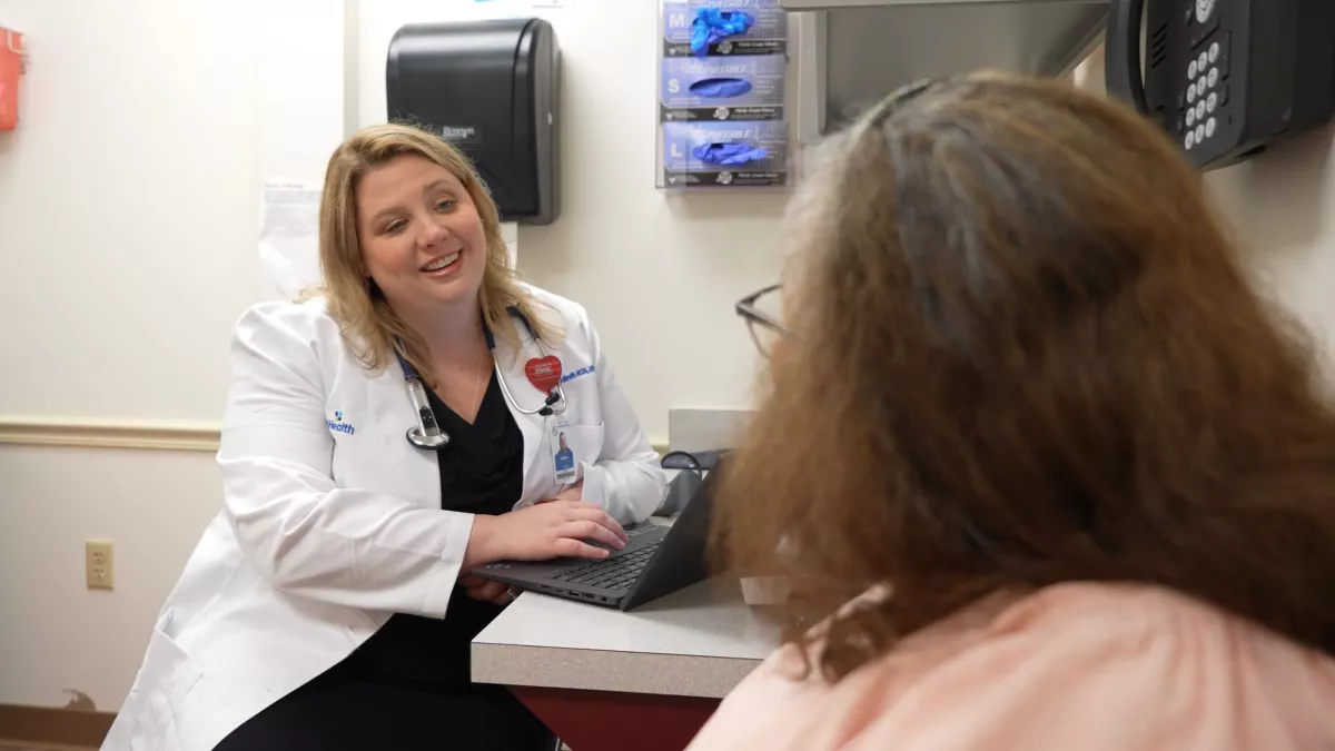 Receiving care at the Trina Hidalgo Heart Care Center