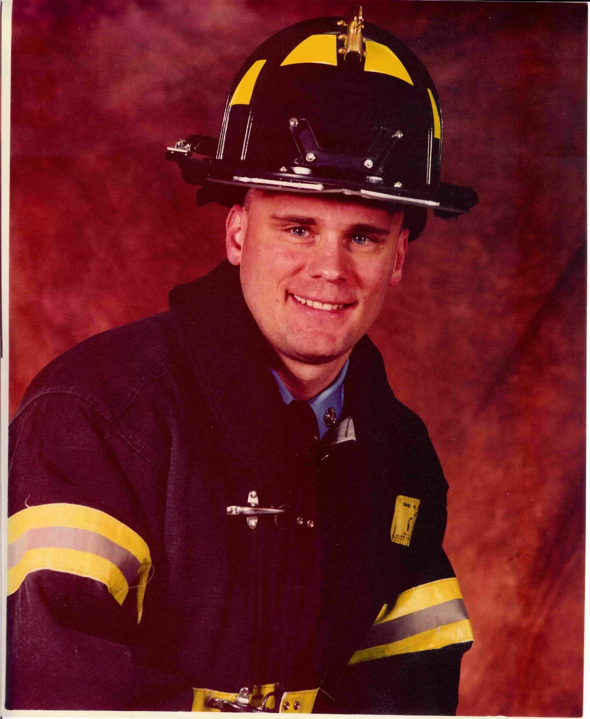 Jimmy Brown in his FDNY firefighting gear.