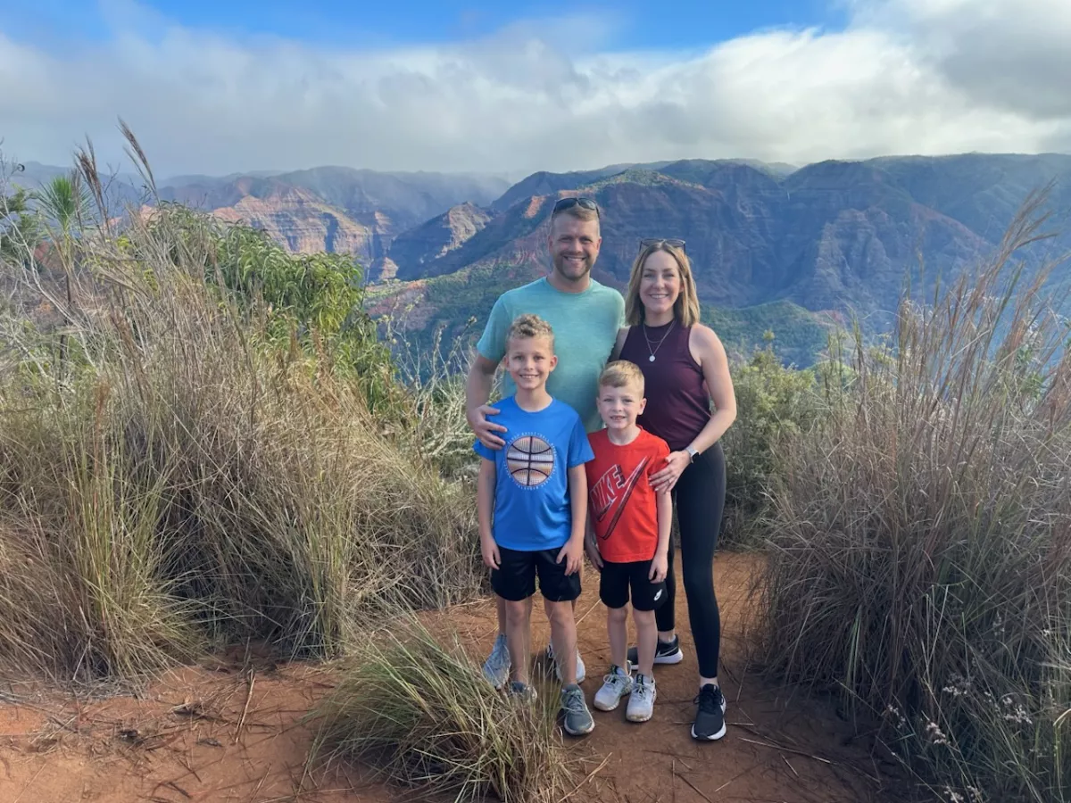 Kay Barnett and family. 