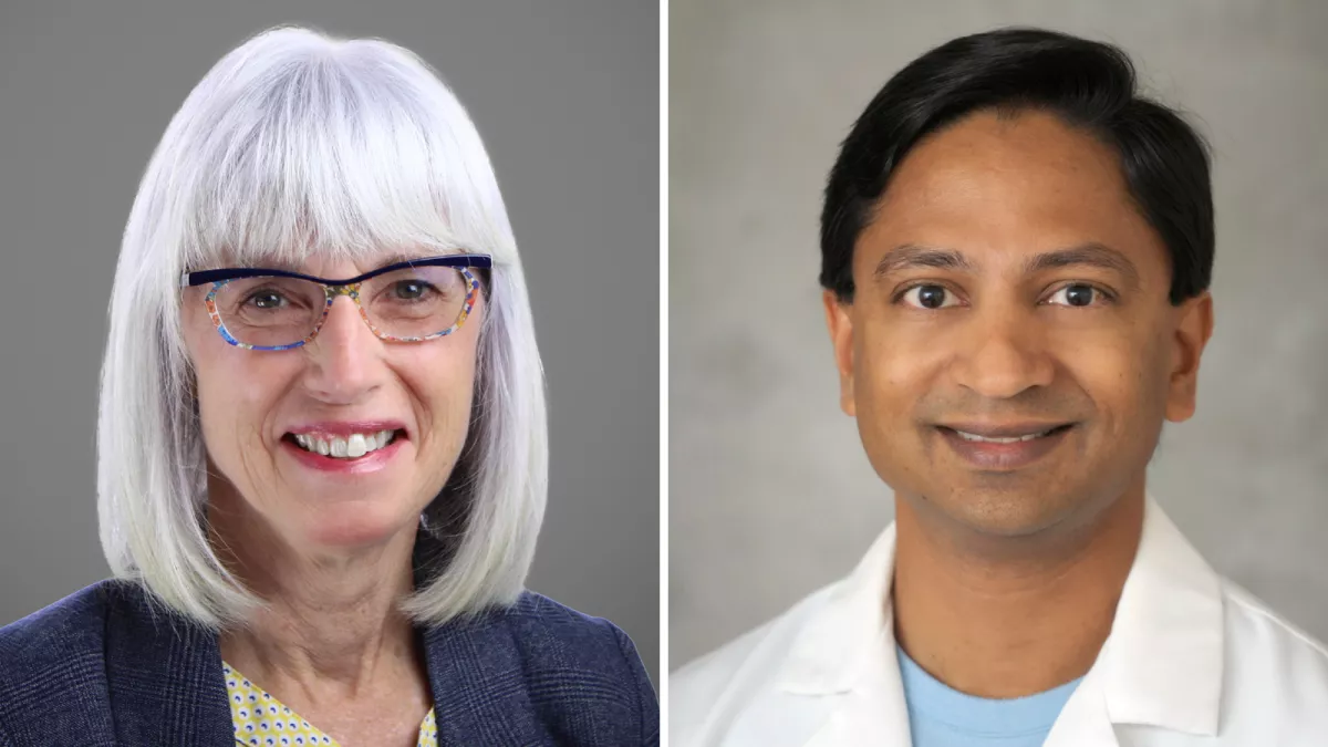 Ginny McBride and Dr. Bobby Nibhanupudy 