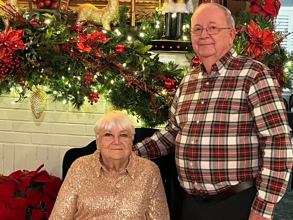 Patricia Peer said, "The only person I would go to (for this surgery) is Dr. St. Louis because I trust him."  (Photo of Patricia Peer and her husband Darrell, courtesy: Patricia Peer)