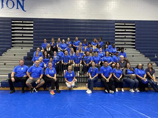 AdventHealth team members provide health screenings to students in Flagler County.