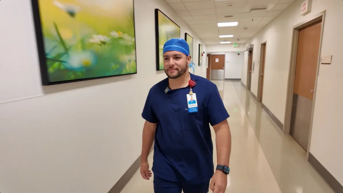 Reinaldo “Rey” Zayas, a nurse supervisor in the cardiology cath lab at AdventHealth East Orlando