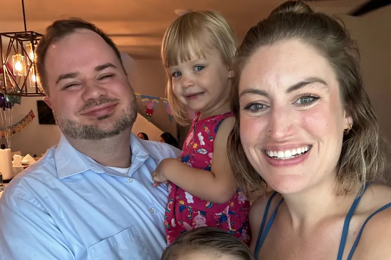 Stephanie Brown After Treatment with Her Family