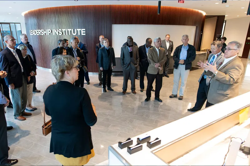 General Conference officers and executives travel to the organization’s corporate headquarters to learn about design thinking and innovation centers.