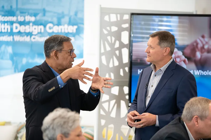 General Conference officers and executives travel to the organization’s corporate headquarters to learn about design thinking and innovation centers.