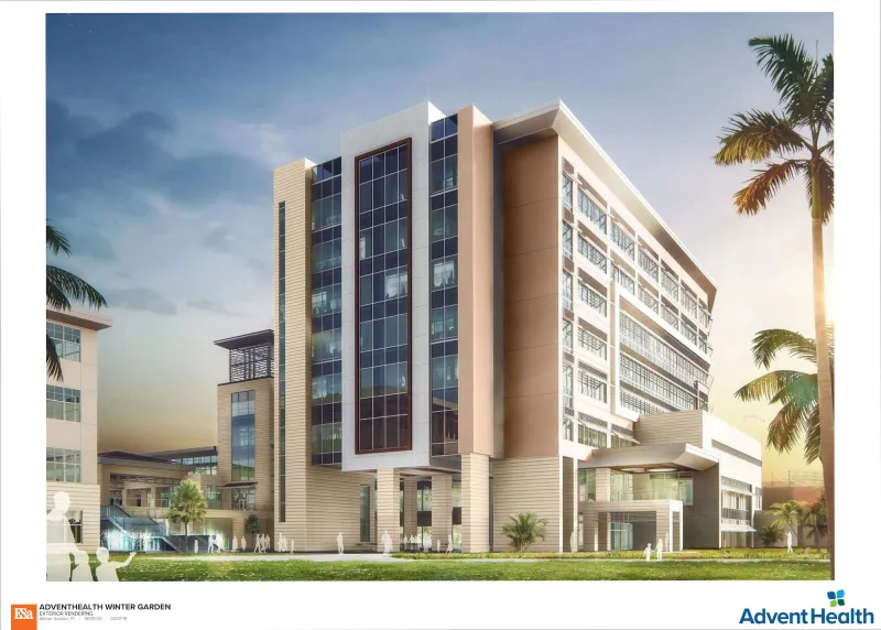 AdventHealth Winter Garden Exterior Rendering