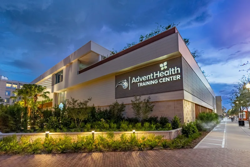 Exterior of the AdventHealth Training Center