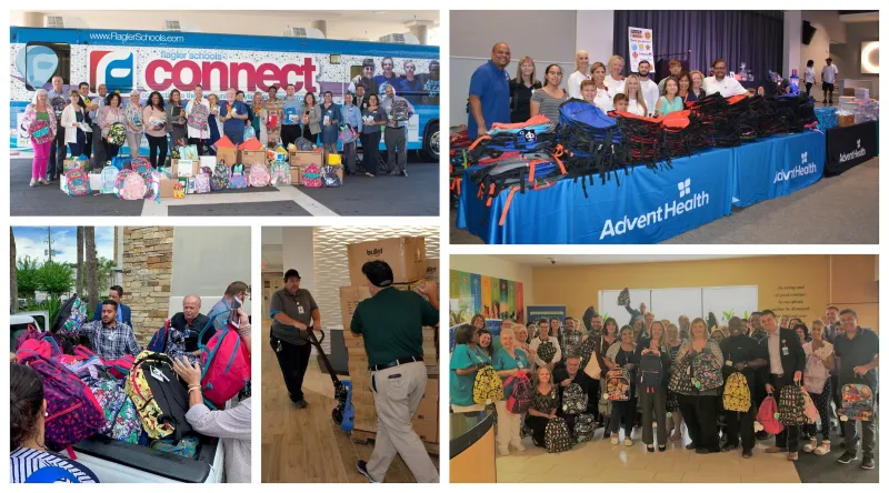 Local AdventHealth Hospitals Donate School Supplies