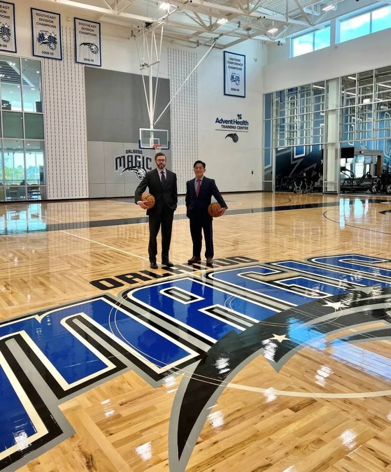 Dr Youmans and Dr Oh at the new Magic Training Center