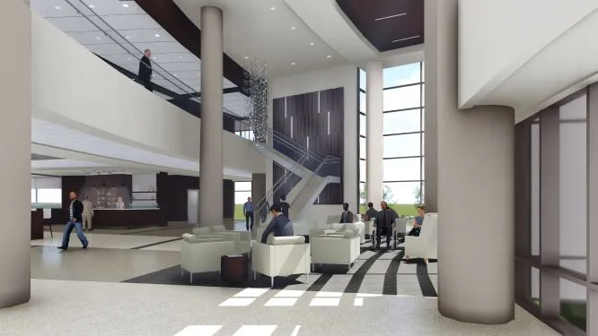 AdventHealth South Overland Park Hospital Lobby Rendering