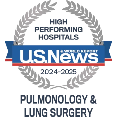 AdventHealth Orlando is recognized by U.S. News & World Report as one of America's best hospitals for pulmonology and lung surgery. 