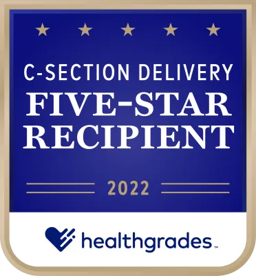 AdventHealth is a 5-star recipient in C-Section by Healthgrades in 2022