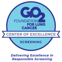Certificate graphic of GO2 Foundation for Lung Cancer: Screening