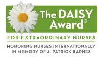 The Daisy Award Logo for Extraordinary Nurses in memory of J Patrick Barnes